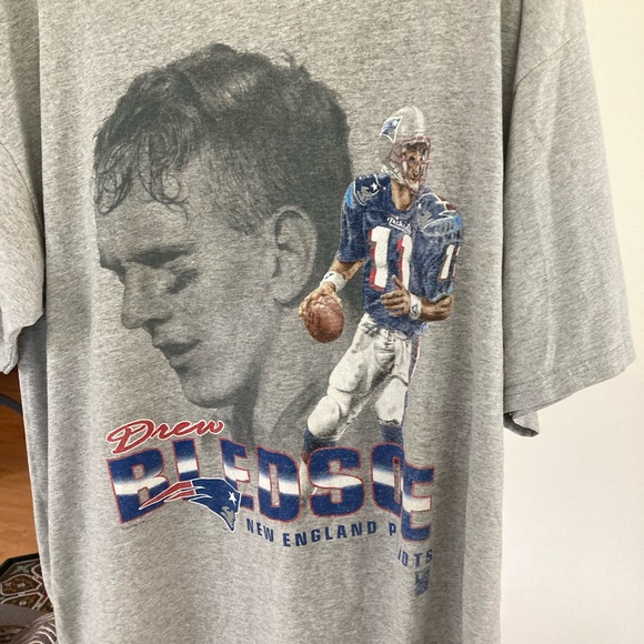 Vintage Lee Sport New England Patriots qb Drew Bledsoe shirt - Picture 2 of 7
